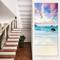 Designart - Exotic Seashore Sunset Over Blue Sea - Extra Large Seascape Art Canvas